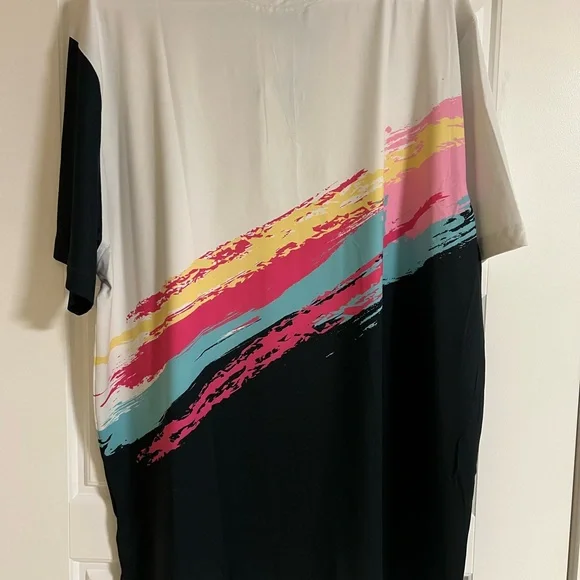 Chubbies Men's Performance Polo Shirt with White, Pink, and Blue Accents NWT XXL - Picture 6 of 12